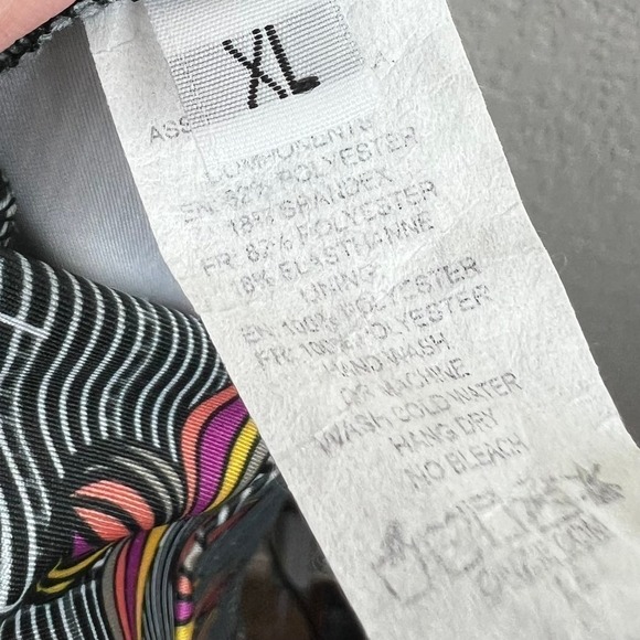 Onzie Basic Printed High-Rise 7/8 Performance Athletic Leggings in Decco Size XL - Picture 7 of 8